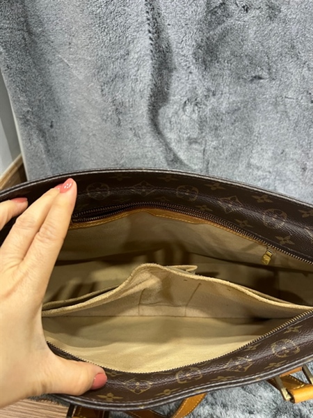 Túi tote LV hoa nâu +