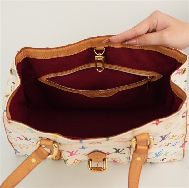 Túi LV tote trắng hoa màu size 38 KG+