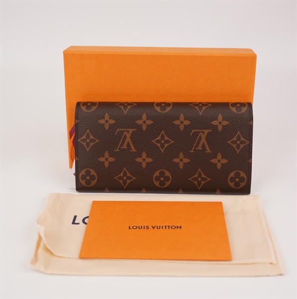 Ví LV dài lòng đỏ rượu+