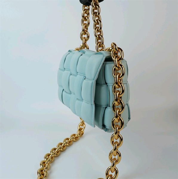Túi Bottega Veneta xanh dây xích KG+