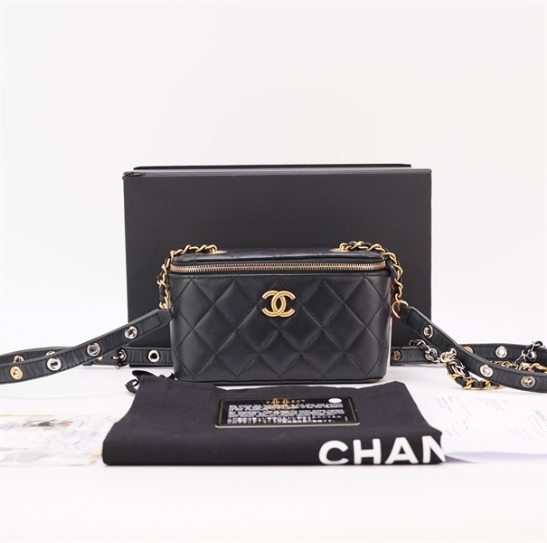 Túi Chanel hộp vuông đen size 16cm +
