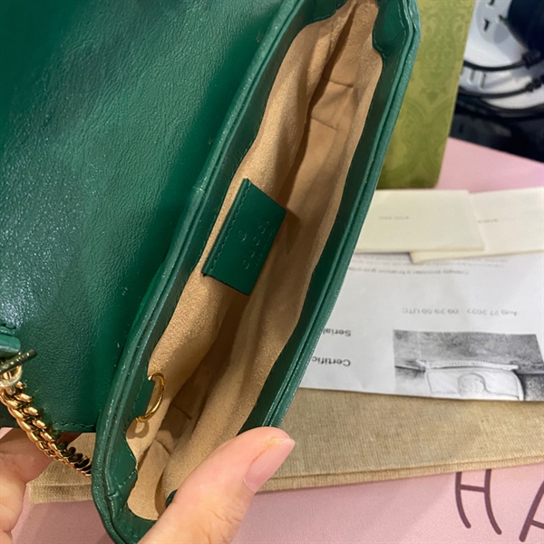 Túi Gucci marmont xanh lá KG+