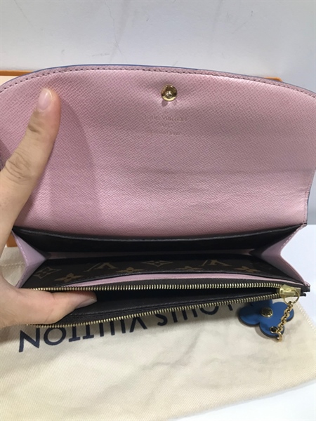 Ví Dài LV Nút Hoa Xanh+