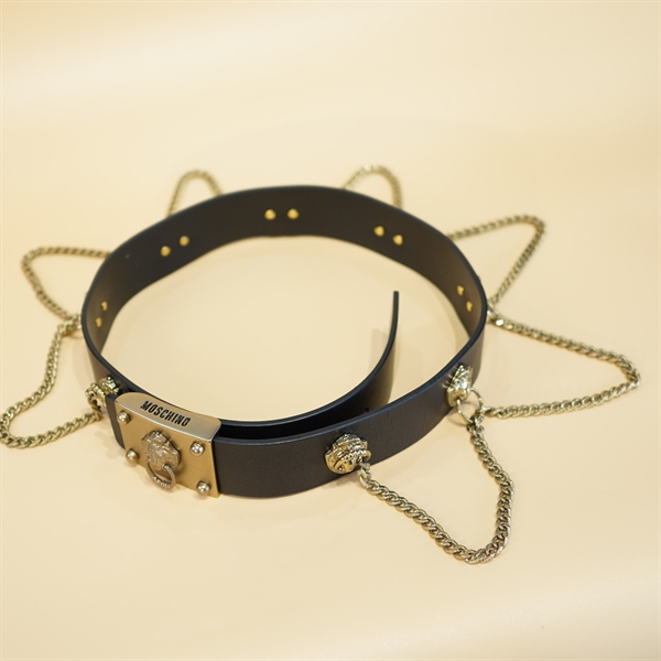 Thắt Lưng Moschino Đen KG+