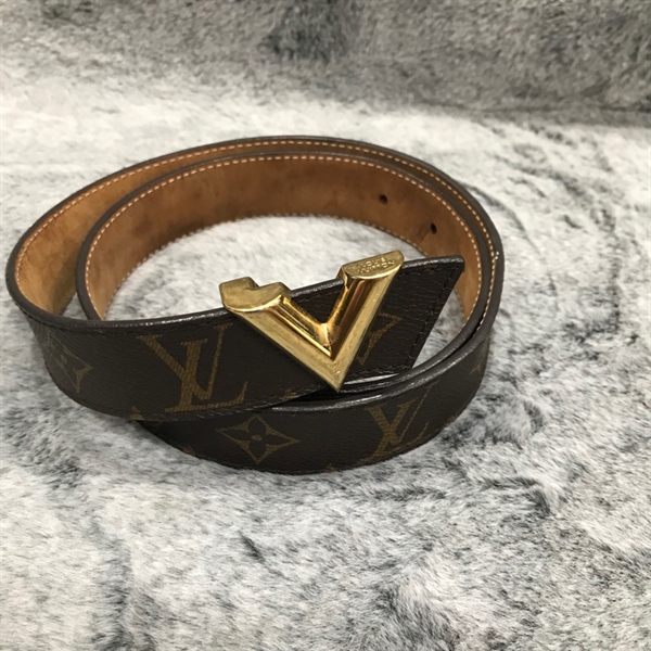 Thắt lưng LV nâu khóa vàng KG+