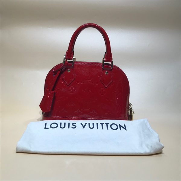 Túi LV Alma đỏ bóng 24cm +