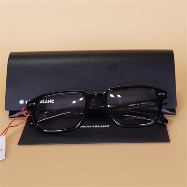 Kính Montblanc Đen gọng vuông MB0228O 001 (sz53-20-145) KG+