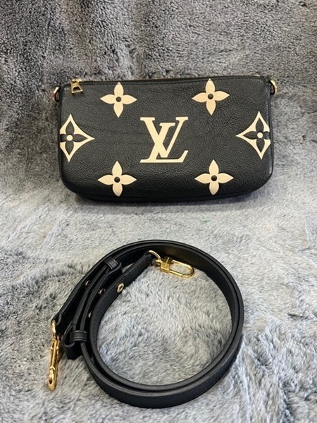 Túi LV đen chữ kem kejpo nách KG +