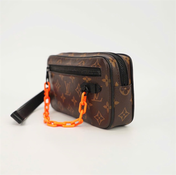 Túi LV hoa nâu dây xích cam size 20 TB+