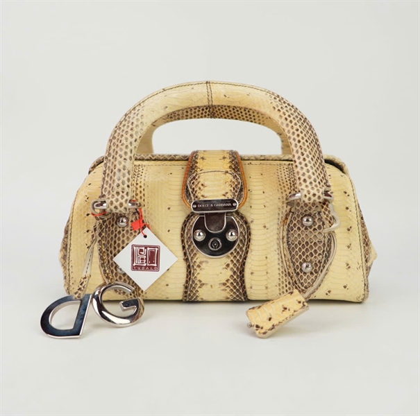 Túi D&G da trăn nude size 26 KG+