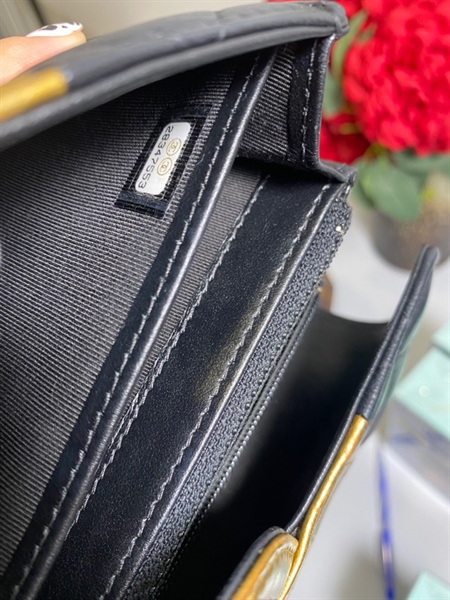 Túi Chanel Cleopas đen phối màu KG+