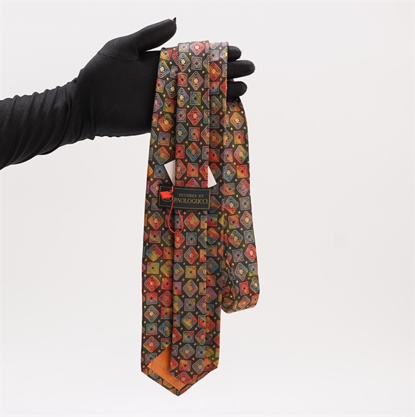 Cà vạt GG hoạ tiêt ô vuông KG+