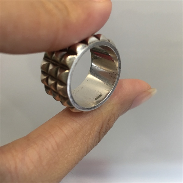 Nhẫn bạc Hermes KG+