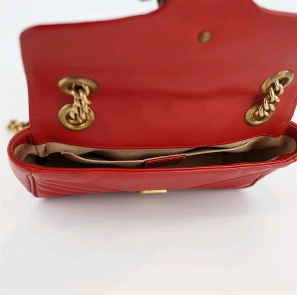 Túi GC marmont đỏ sz22+