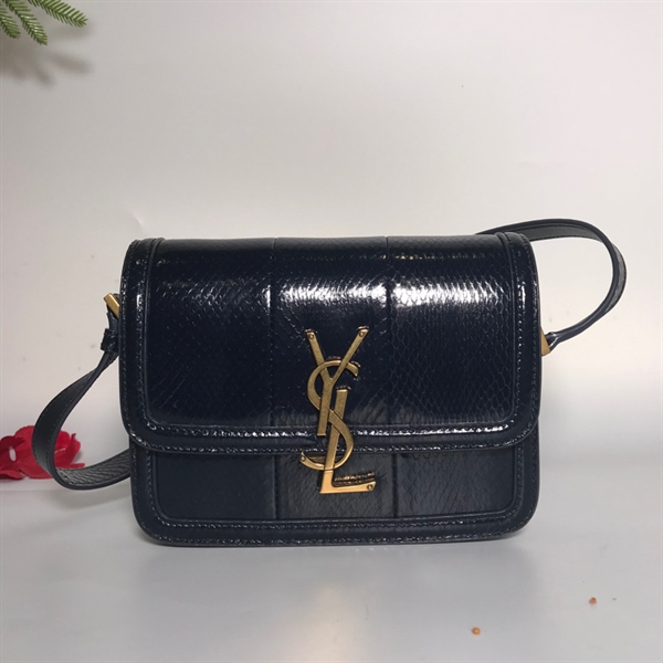 Túi YSL da trăn xanh đen KG+