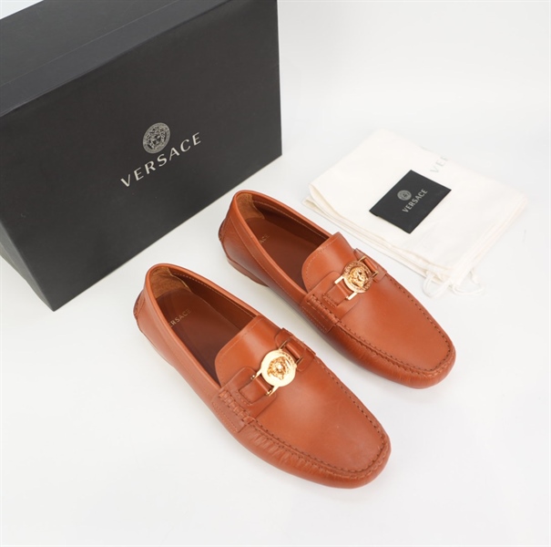 Giày Versace màu nâu cho nam size 41 KG+