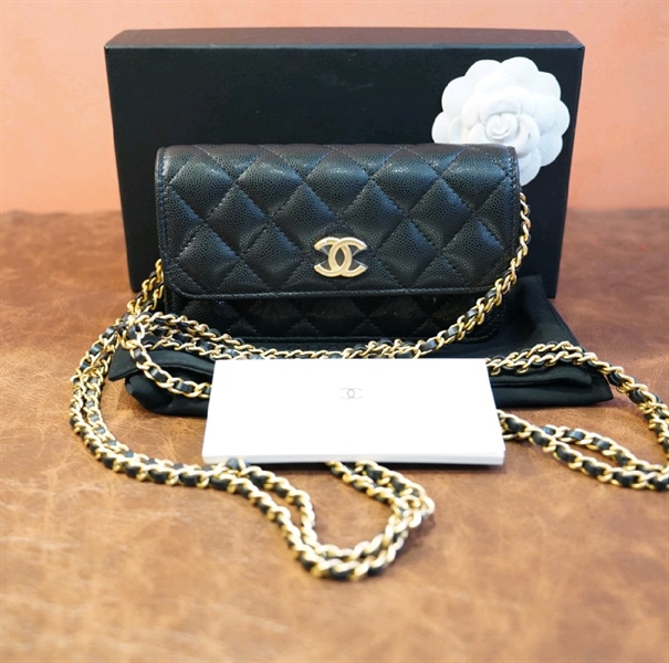 Túi Chanel chữ nhật đen +