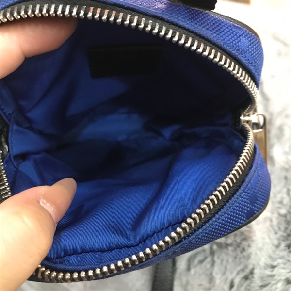 Túi GG đeo chéo xanh dương viền đen+