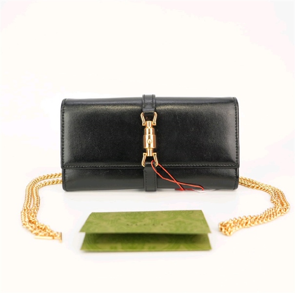 Túi GG đen bóng KG+