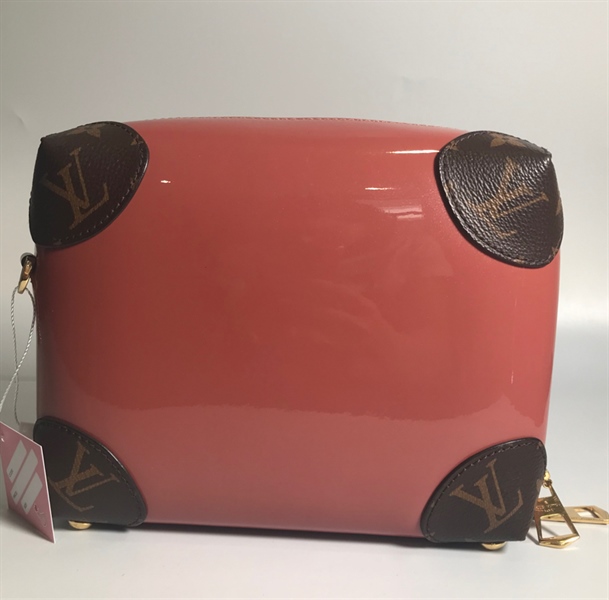 Túi Lv hồng nâu vuông KG+