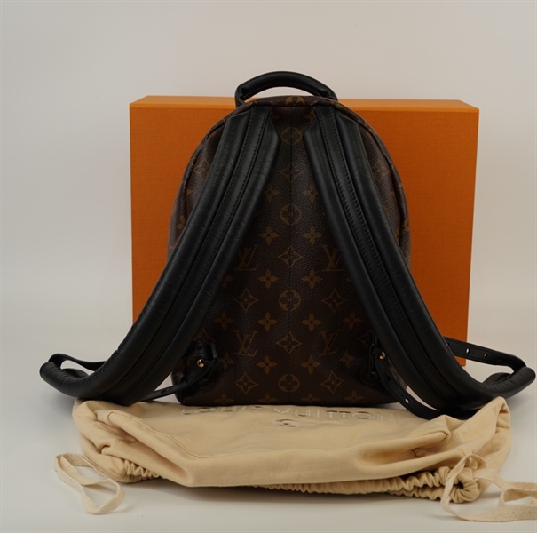 Balo LV hoa nâu da bê+