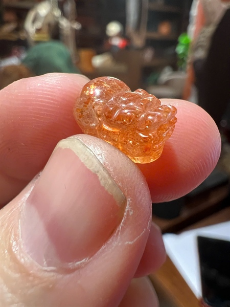 Cụ Tỳ Hưu thạch anh tóc đỏ mini +