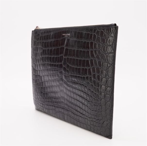 Túi YSL vân đen KG+