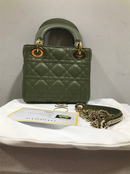 Túi Lady Dior Xanh Rêu+