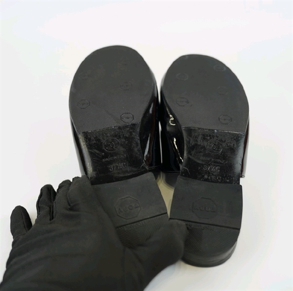 giày chanel đen kim tuyến 37/1`2+