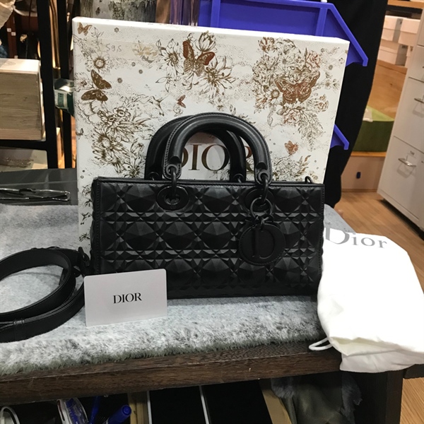 Túi Dior Lady D-Joy 3D dden 25cm +