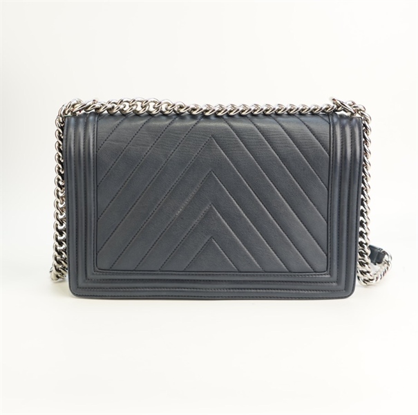 Túi Chanel boy xanh đen KG+