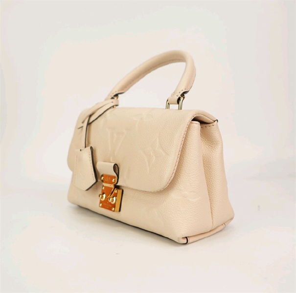 Túi LV hoa trắng khoá vàng KG+