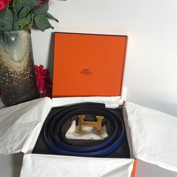 Thắt lưng Hermes xanh KG+