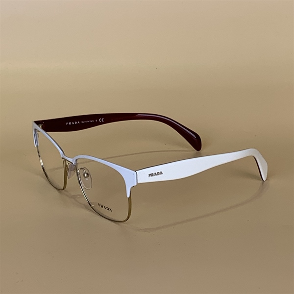 Kính Prada Gọng Trắng Đỏ KG+