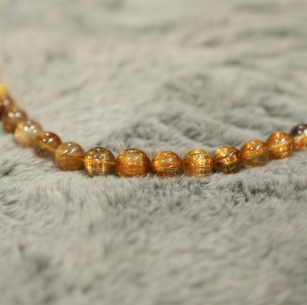 Vòng chuỗi thạch anh tóc vàng 344698 KG+