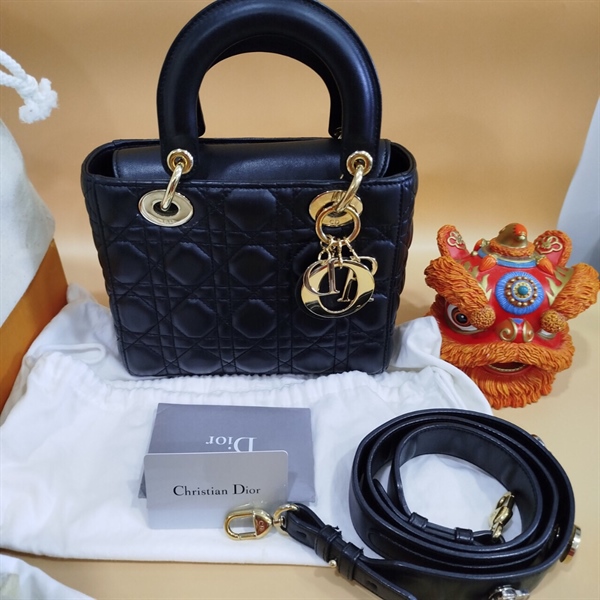 Túi Lady Dior Đen+