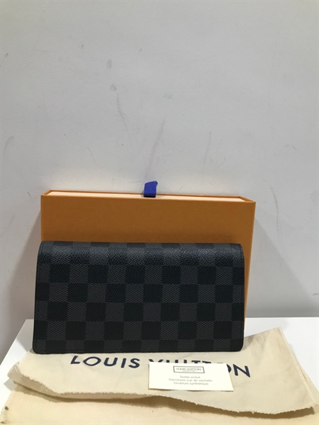 Ví Dài LV Gập Đôi Vuông Nâu+