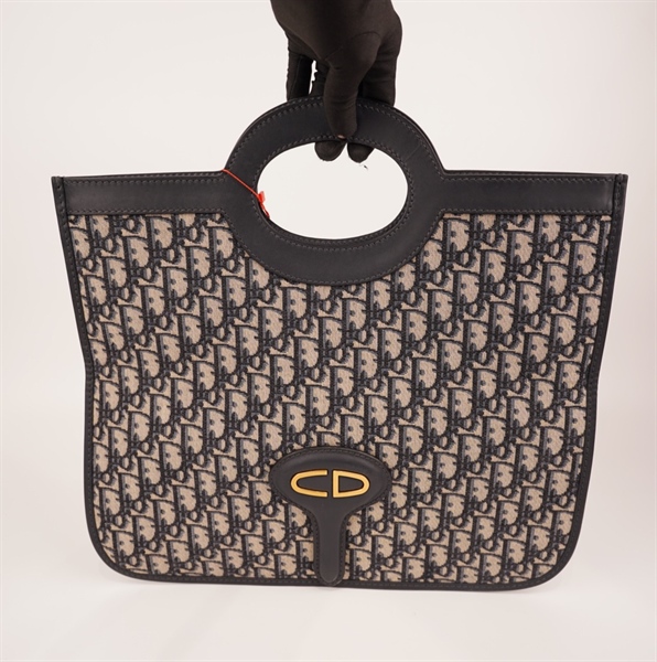 Túi dior hoạ tiết xanh +