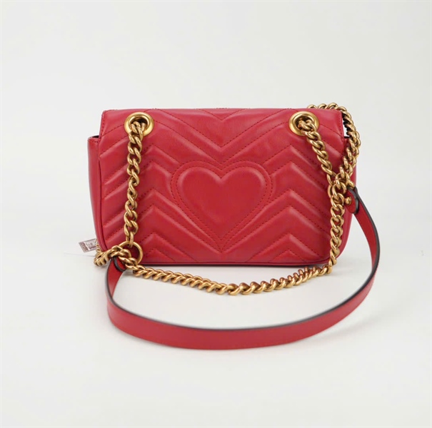 Túi GG màu đỏ size 21(H026387186) (BQ) KG+