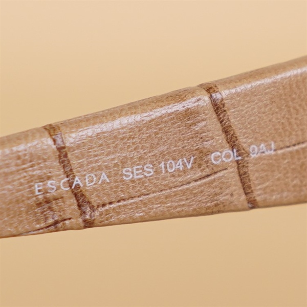 Kính Escada gọng nâu da KG+