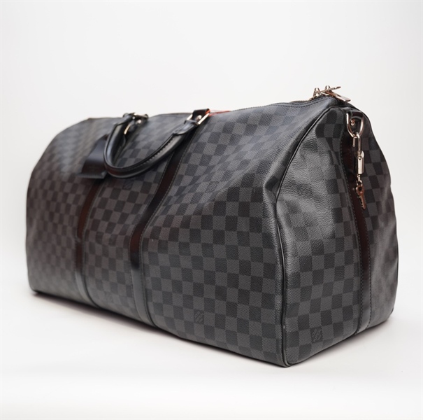 Túi LV keepall ô vuông xanh đen sz 55cm TB+