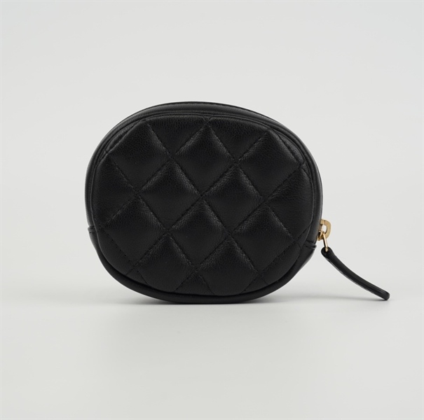 Ví chanel đen tròn nhỏ khóa vàng +