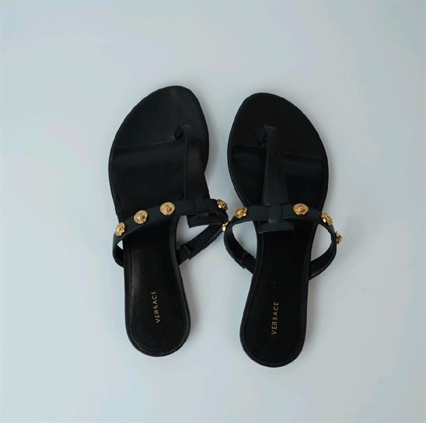 Dép Versace đen size 37 KG+