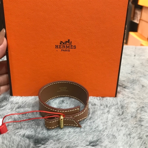Vòng tay Hermes da nâu +