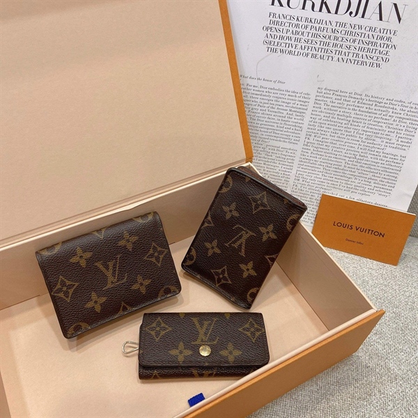 Ví LV hoa nâu (set 3) +