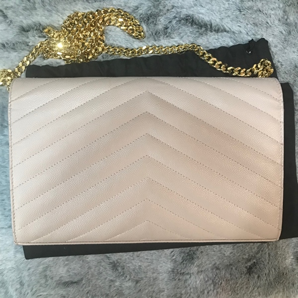 Túi xách YSL màu nude +