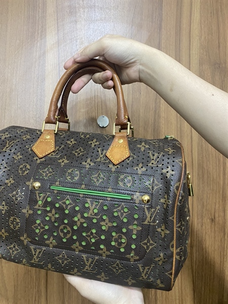 Túi LV Speedy lòng xanh lá +