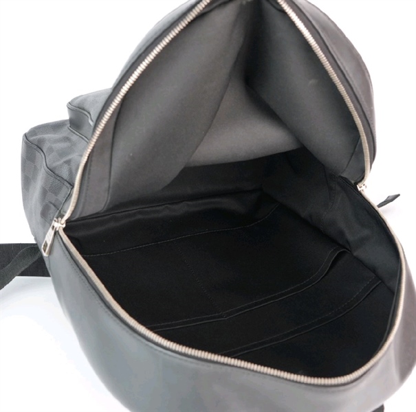 Balo LV ô vuông đen ngăn kéo nhỏ - TB +