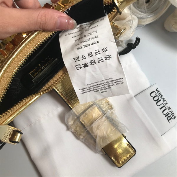 Túi Versace vàng KG+