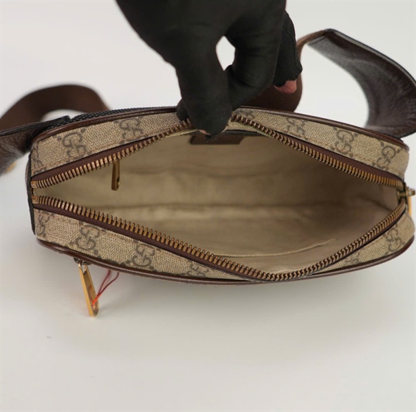 Túi GG khoá kéo phối dây màu size 22 TB+